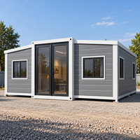 Villa préfabriquée en conteneur extensible de 20 pieds ou 40 pieds, kit de maison de 70 mètres carrés avec cuisine, fabricant