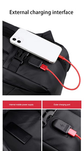 Sacs à dos décontractés extensibles pour ordinateur portable avec port USB, personnalisables avec logo, pour usage quotidien, voyages d'affaires et voyages aériens - Product Image 3