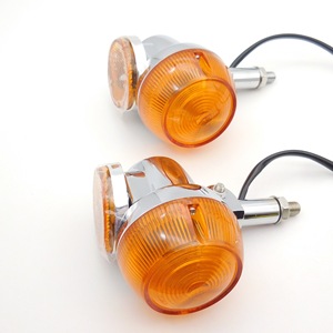 Intermitentes Metálicos Vintage para Motocicleta, Aptos para Suzuki GT380, 550, 750, Intermitentes Delanteros y Traseros para Motocicleta Todoterreno - Product Image 3