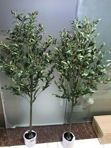 Árbol de <span class=keywords><strong>Olivo</strong></span> Artificial de 150 cm, Planta de Tela de Seda de 59 Pulgadas, Bonsái de <span class=keywords><strong>Olivo</strong></span> Artificial para Decoración de Restaurantes - Product Image 4