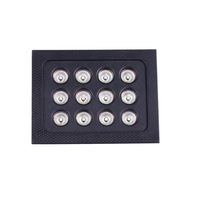 Accessoires CCTV Epistar Chip, 12 LED IR à haute puissance pour extérieur, projecteur infrarouge 850 nm, température de couleur, réflecteur certifié ETL