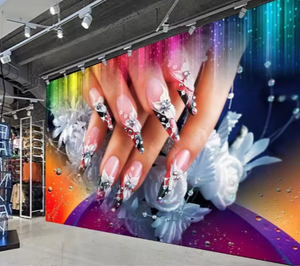 Nail Art <span class=keywords><strong>Salon</strong></span> 3d <span class=keywords><strong>Papier</strong></span> <span class=keywords><strong>Peint</strong></span> Mural <span class=keywords><strong>Papier</strong></span> <span class=keywords><strong>Peint</strong></span> Adhésif Manucure Studio Décoration Murale - Product Image 1
