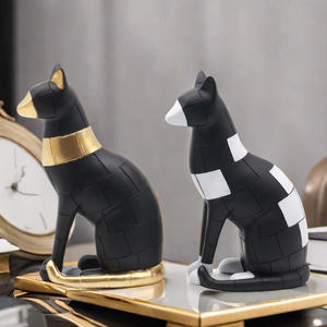 Simple Epoxy Resin Artistic Long-billed Geometric <b>Bird</b> Ornament Black White Color Matching Creative Living Room Entrance Office - Product Image 2