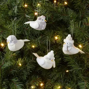 Nieuwe Kerstversiering Kerstboom Accessoires Vogel Pop