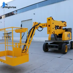 Popular Pickup-Towed Articulated Boom Lift Towable Cherry Picker