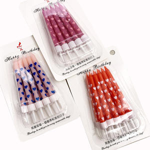 Hot 10pcs Coloré Impression Amour Motif Dessin Animé Creative Soeur Souhaite Des Images Heureuses 6 Coloré Imprimé Gâteau D'<span class=keywords><strong>anniversaire</strong></span> Bougies - Product Image 1