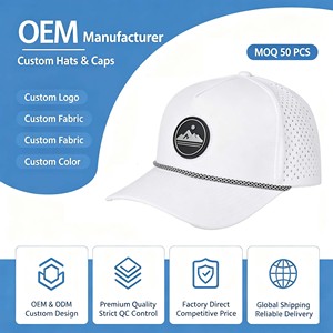 Casquettes Snapback Classiques à Visière Plate Noires, Chapeau de Golf Personnalisé OEM, 5 Panneaux, Logo Tissé, Nylon Imperméable, Panneau Avant Unisexe pour Adultes - Product Image 1