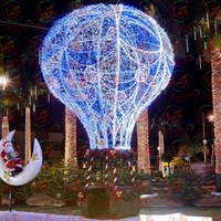 Décoration lumineuse personnalisée en forme de montgolfière pour Noël avec lumières LED pour l'aménagement extérieur, Halloween et Thanksgiving