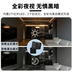 Home <b>Security</b> <b>Camera</b> Wi-Fi Cloud Storage Night Vision 10m Infrared 4mm Lens Two Way Audio External Power Supply - Product Image 2