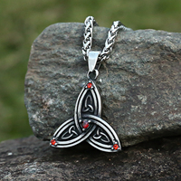 Collier Viking Souvenir en Acier Inoxydable pour Hommes, Femmes, Unisexe, Collier Viking, Mythologie Nordique, Collier Celtique, Bijoux Viking