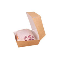 Récipients recyclés imprimés personnalisés emballage de boîte de hamburger à emporter sushi gâteau cookie cheesecake boîtes en papier