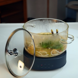 Durable Glass <b>Cookware</b> <b>Set</b> with Lid, Flameproof & Long-Lasting - Product Image 2