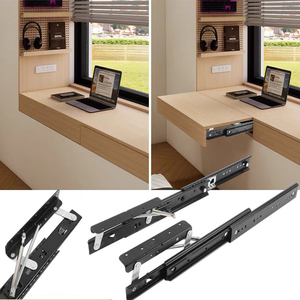 Extension Pop Transform Dinning Metal Kit Rail Bilatéral <span class=keywords><strong>Automatique</strong></span> Lift up Slides Raccords Mécanisme pour <span class=keywords><strong>Table</strong></span> Coulissante - Product Image 1