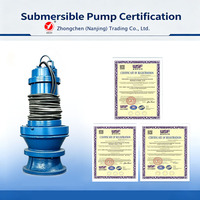 Pompe submersible à flux axial haute pression SUBEAST WQ en acier inoxydable, moteur triphasé AC380V, raccord à bride, personnalisable HP