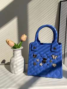 2025高品质女式手提袋批发大号防水Eva沙滩包休闲耐用硅胶手提袋柔软特色印花 - Product Image 4