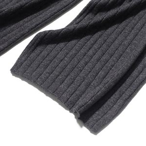 批发100% 羊绒混纺针织女裤新款腰羊绒慢跑裤 - Product Image 3