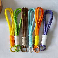 Cordon tressé noué coloré de 15 cm, cordon de téléphone anti-perte, corde de suspension pour téléphone, clés, sacs à main, jouets en peluche
