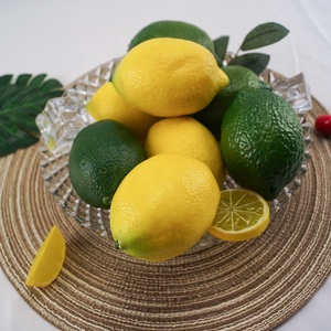 Modelo de Limón Artificial para Decoración Navideña de Ventanas, Fruta Falsa, Limón, Verduras y Frutas Artificiales - Product Image 3