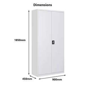 Muebles de Dormitorio, Armario Metálico de 2 Puertas, Armario de Acero para <span class=keywords><strong>Ropa</strong></span>, Armario con Perchero, Armario, Guardarropa - Product Image 5