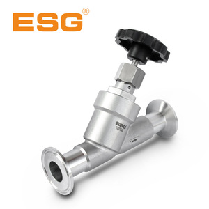วาล์วปรับมุมสแตนเลส ESG 304 เกลียวใน 16 บาร์ ควบคุมการไหลสำหรับสื่อกรดอ่อนและสื่อเบส - Product Image 3