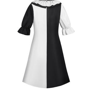 Traje de Terror para Mujer/Hombre, Disfraz de Payaso de Terror para Halloween, Conjunto de Body Blanco y Negro, Ropa Artística de Cine y Televisión - Product Image 5