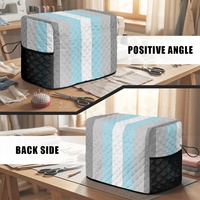 Housse de machine à coudre matelassée personnalisée en polyester, motif arc-en-ciel gay Demiboy, pour la protection et le rangement des machines inutilisées à usage domestique