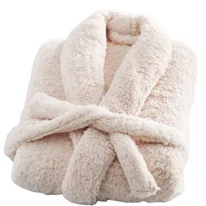 Роскошный мужской женский халат плюшевый толстый плюшевый медведь банный халат на заказ комплект халата из флиса
