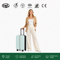 Nouvelle Valise de Voyage Luxueuse Pliable à Roulettes, en PC, ABS et Aluminium, Set de Bagages Pivotants pour Voyages en Extérieur
