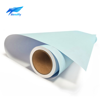 Rollo de Papel para Plotter Azul de una Cara de 80g, Núcleo de 3 Pulgadas, 150m, Colores Personalizados Disponibles