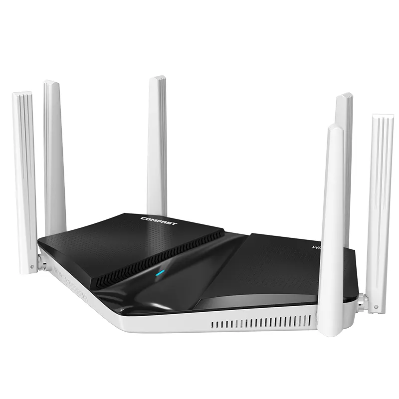 COMFAST Router nirkabel CF-WR633AX, teknologi baru Gigabit RJ45 port AX3000Mbps jaringan jala 6 * antena berkekuatan tinggi