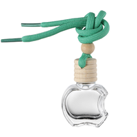 Diffuseur de parfum pour voiture en verre suspendu intelligent, en gros, forme carrée, aromathérapie