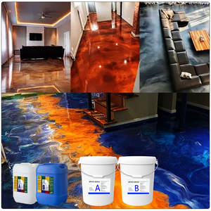 Résine de revêtement de sol époxy métallique autolissante transparente comme du cristal pour peinture époxy liquide 3D et revêtement de sol époxy - Product Image 3