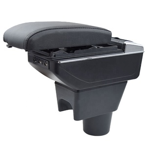 Accoudoir de rechange en cuir pour renault <span class=keywords><strong>duster</strong></span>, boîte de rangement à Double couche, accoudoir avec rehaussement USB, accessoires de voiture d'intérieur - Product Image 1