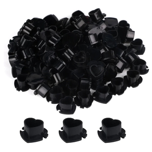Disposable Heart Shaped Base Plastic Tattoo Ink Cups Microblading PMU Pigment <b>Holder</b> Cups - Product Image 5