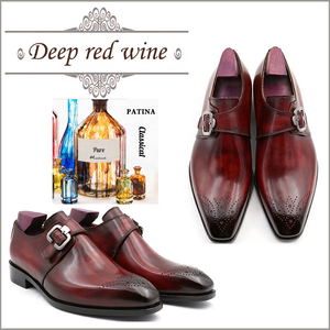 <span class=keywords><strong>Chaussures</strong></span> habillées de luxe faites à la main pour hommes, cousues Goodyear, sur mesure <span class=keywords><strong>sans</strong></span> <span class=keywords><strong>lacets</strong></span>, <span class=keywords><strong>chaussures</strong></span> formelles de marque, mocassins de mariage pour hommes - Product Image 3