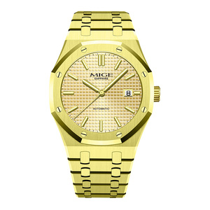1Customized Luxury Stainless Steel Miyota <b>Automatic</b> Mechanical Water Resistant Chronograph Men's <b>Watch</b> Pointer Dial 20mm Band - Product Image 1