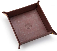 Style Valet Plateau Organisateur De Bureau Plateau En Cuir Pliable Plateau De Rangement Fourniture Personnalisé Rétro Chine Personnalisé Logo Opp Unique Moderne