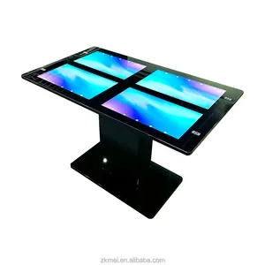 Zkmei 21.5 Inch Android Game 4 Screen Tactile Touchscreen Interactive Smart Table Kiosk For Coffee Dining Restaurant