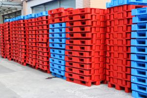 Palette en plastique durable de haute qualité, design européen, empilable, quatre voies, extra large, pour le transport, prix de palette bon marché, QS 1200*800*150mm - Product Image 6