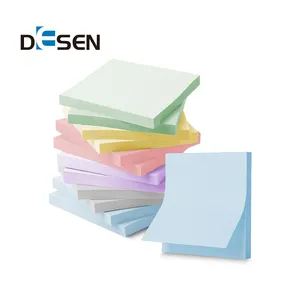DESEN Custom Sticky Note 3x3 polegada 100 Folhas por Almofada 5 Cores Auto-Stick Notas Fácil Post Memo pads