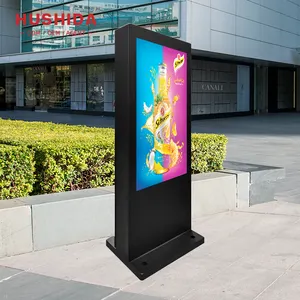 Kiosco de señalización digital para exteriores, pantalla grande de 55 y 65 pulgadas, resistente al polvo, impermeable, para publicidad al aire libre, IP65, para Parque