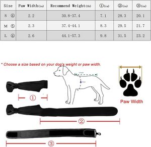 Bottes à bretelles pour <span class=keywords><strong>chien</strong></span>, protections imperméables pour pattes, hiver, réglables, antidérapantes, pour la marche, la course et la <span class=keywords><strong>randonnée</strong></span> en extérieur - Product Image 6