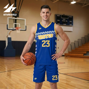 Ensemble d'uniformes de basketball unisexe pour adultes, séchage rapide, respirant, maillot et short réversibles, grandes tailles, kit d'équipe personnalisable avec nom/numéro, qualité supérieure - Product Image 2