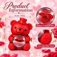 Boîte Cadeau Fait Main à Motif Ours Mignon pour la Saint-Valentin Romantique, Prix Usine Inédit