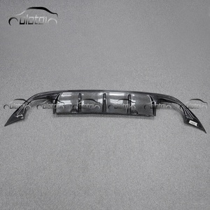 R Style Carbon Fiber Rear Bumper Fins Spoiler Wing Lip <b>Splitter</b> Diffuser for Volkswagen VW Golf 7 MK7 - Product Image 2