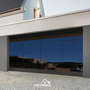 Fournisseur chinois de premier plan, porte de <span class=keywords><strong>garage</strong></span> pliante à lattes noires, porte de <span class=keywords><strong>garage</strong></span> résidentielle de luxe pour villas et maisons haut de gamme - Product Image 6