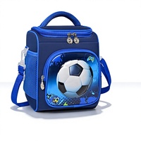 Sac à lunch isotherme pour enfants, grande capacité, sac thermique en tissu Oxford, fermeture éclair, portable, motifs de dessins animés mignons, pour l'école et le bureau des enfants