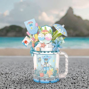 LOZ 214 piezas <span class=keywords><strong>Mini</strong></span> bloques de construcción juguete de construcción de plástico educativo con diseño de jugo de batido de bebida fría de verano - Product Image 6