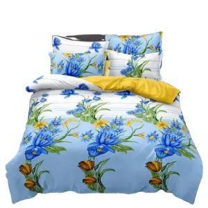 Polyester Disperse Printed High Quality Bedroom Set Bedding Basics Bed Linen Bedsheets Sleeping Sets Bed Linen Bedsheets Sets