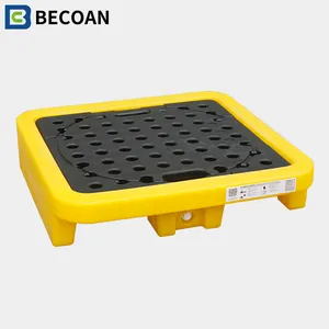 HDPE Spill Pallet Recycled Poly Drum Spill Containment Plastic Pallet Waterproof Anti-leakage